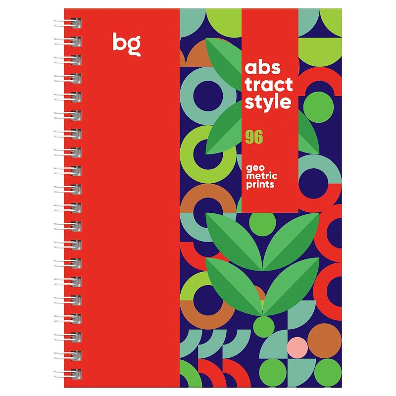 Записная книжка А6 96л., на гребне BG "Новые узоры", матовая ламинация, выб. лак, твердая обложка