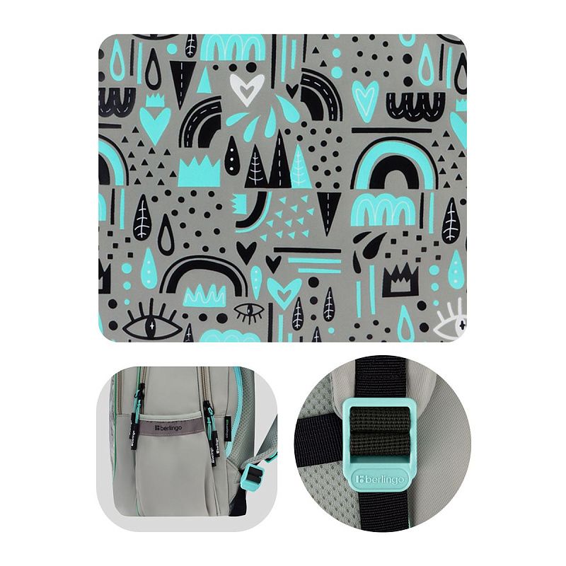 Рюкзак Berlingo Modern "Eyes" 38*30*18см, 3 отделения, 2 кармана, эргономичная спинка 