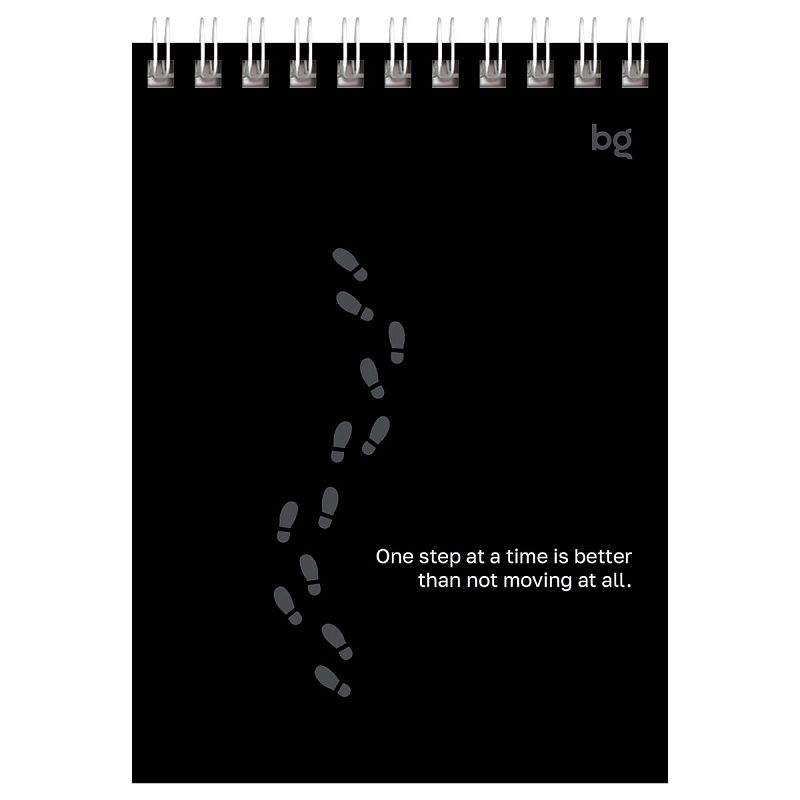 Блокнот А6 40л. на гребне BG "Чёрно-белый стиль"