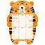 Магнитный планер расписание уроков с маркером А3 ArtSpace "Пиши-Стирай. Tiger"