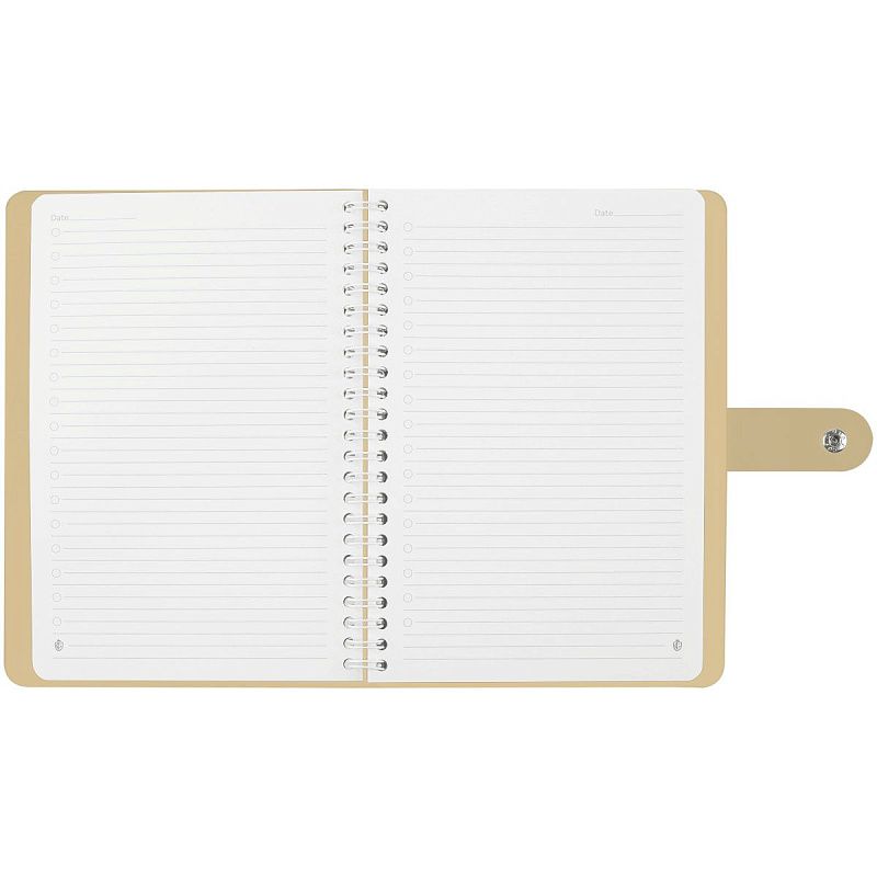 Записная книжка А5 96л. ЛАЙТ, кожзам, скрытый гребень, Greenwich Line "Shimmer. Beige", блок в линию