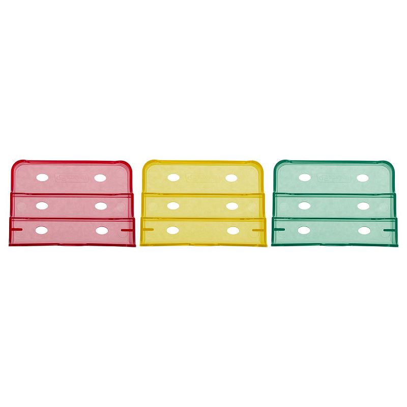 Подставка для визиток настольная СТАММ, 70*102мм, 3 отделения, пастельные цвета, ассорти