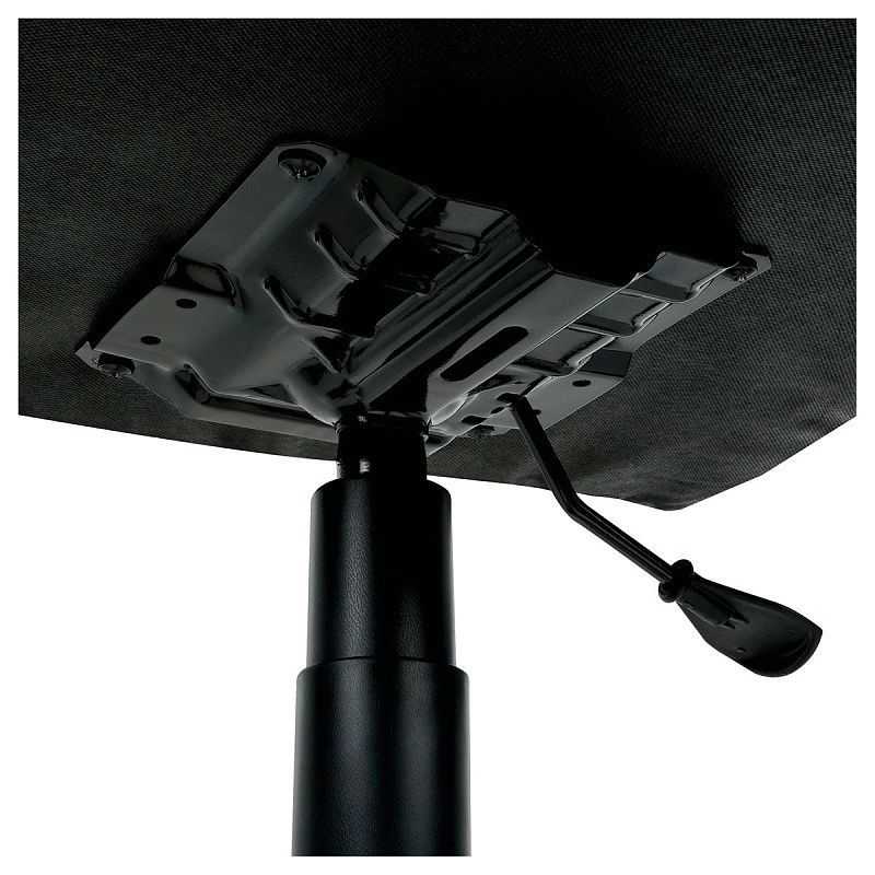 Кресло руководителя Helmi HL-E80 "Ornament" LTP, экокожа черная, мягкий подлокотник, пиастра, 344263