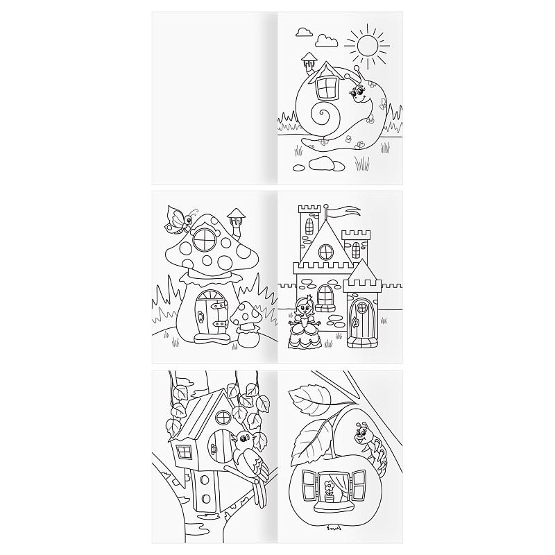 Раскраска А5, 16 стр., ТРИ СОВЫ "Любимая раскраска"