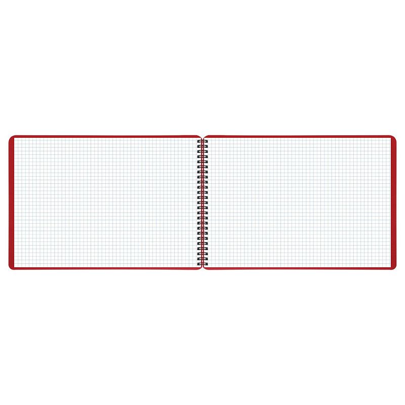 Блокнот А4 80л. на гребне BG "Base", пластиковая обложка, красный