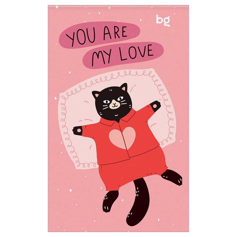 Блокнот А6 32л., на скрепке BG "Девчачьи радости"