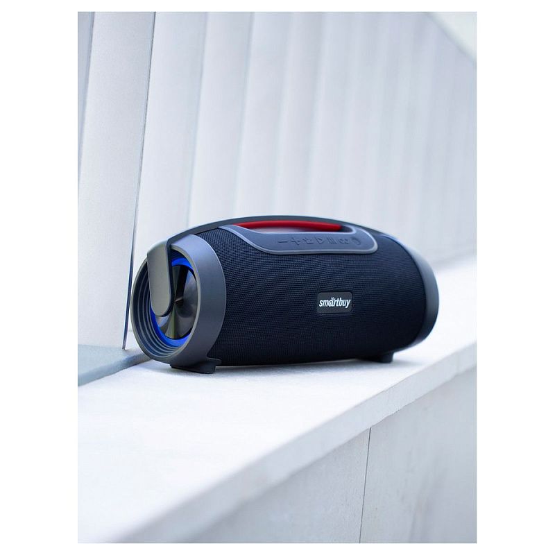 Колонка портативная Smartbuy COMMANDER, 80Вт, Bluetooth, MP3, FM-радио, подсветка, micro SD, черный