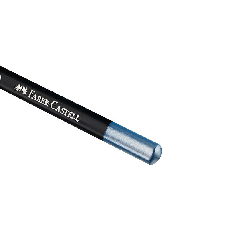 Карандаши цветные Faber-Castell "Black Edition", 12цв., металлик, трехгран., черное дерево, заточен., картон.