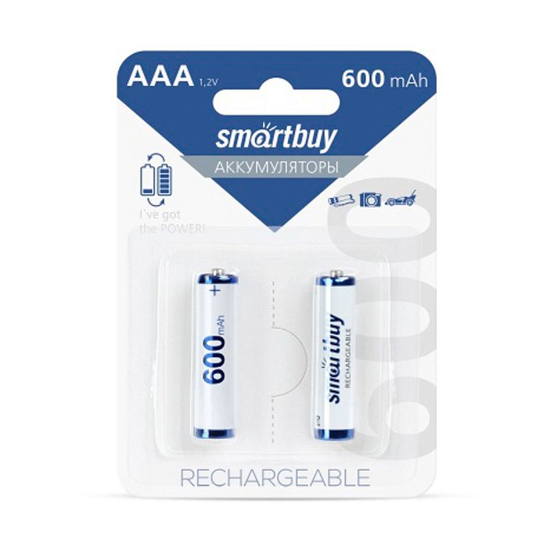 Аккумулятор Smartbuy AAA (HR03) 600mAh 2BL