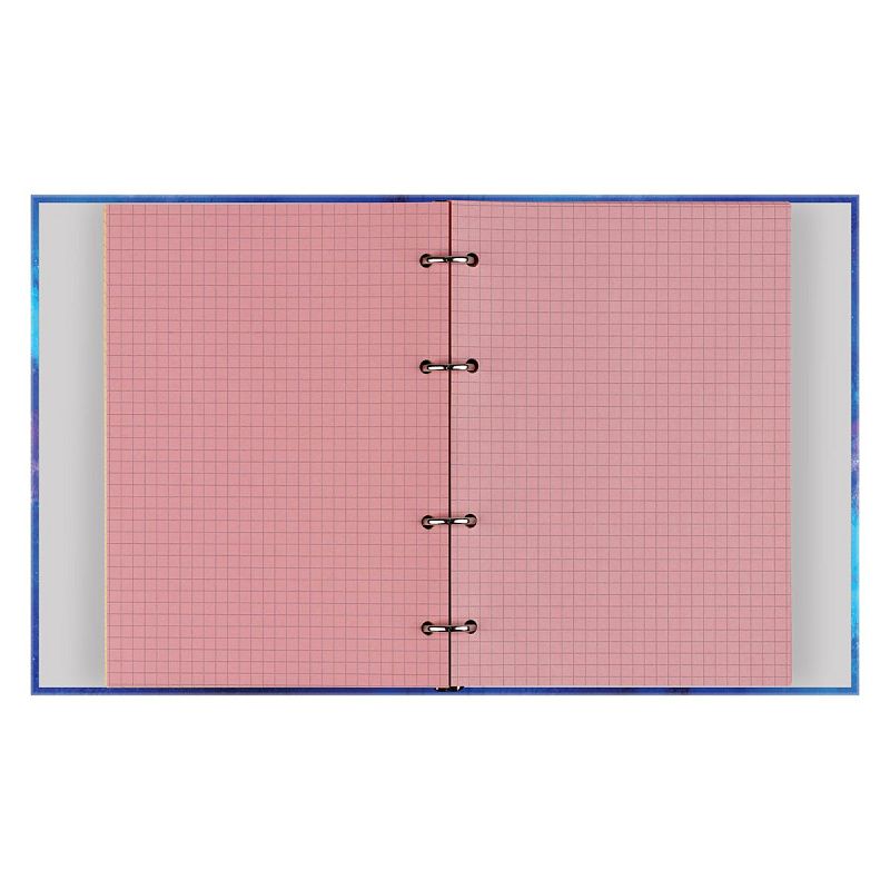 Тетрадь на кольцах А5, 200л., BG "Очень занят", 4 цвет. блок, глянцевая ламин., выб. лак