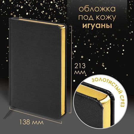 Ручка перьевая PARKER "Jotter Core Stainless Steel GT", ежедневник А5 черный, пакет, 880902 