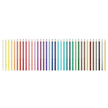 Карандаши цветные Faber-Castell "Grip", 36цв., трехгран., заточен., метал. упак.