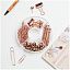 Набор мелкоофисных принадлежностей Meshu "Rose Gold", 89 предметов, розовое золото, пластиковый пенал, европодвес