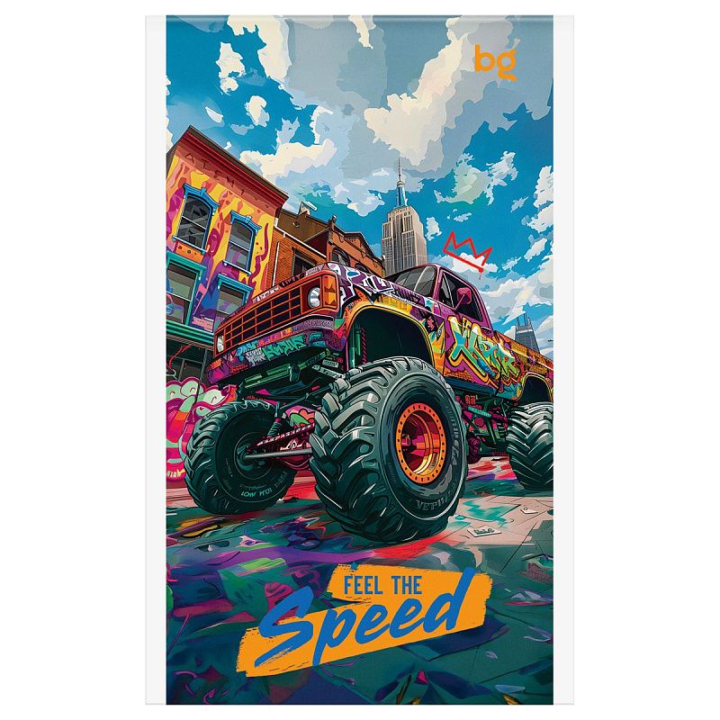 Блокнот А6 32л., на скрепке BG "Гонки. Скорость"