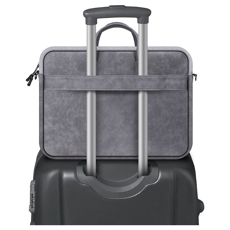 Сумка для ноутбука 15.6" Defender Solid, полиуретан, серый, карман 