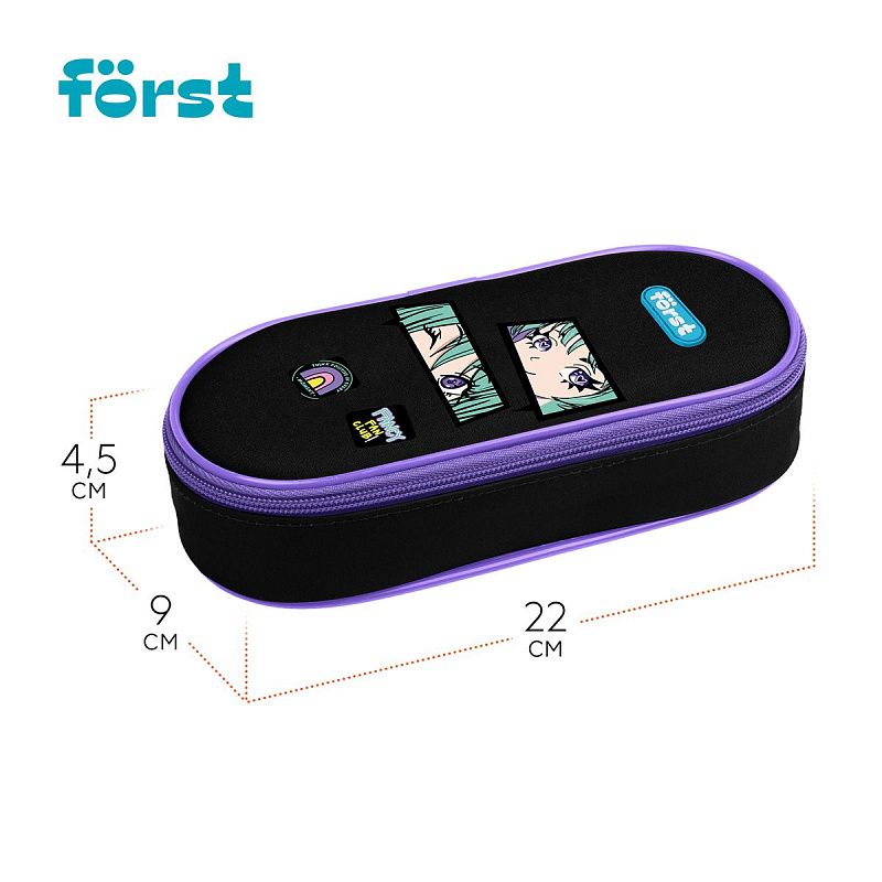 Пенал корпусный 1 отделение, 220*90*45 Först "Fancy", полиэстер 