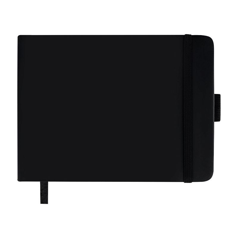 Скетчбук 100л., 148*105 Гамма "Студия", черный, твердая обложка, на резинке, белая, 110г/м2