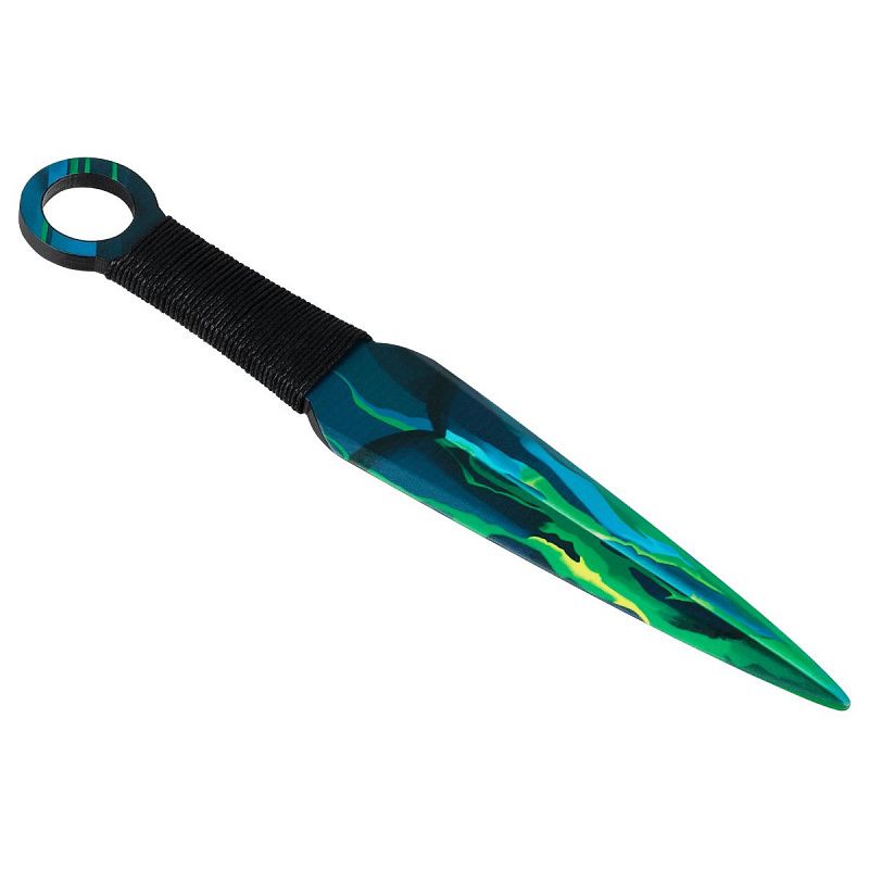 Нож деревянный ТРИ СОВЫ Кунай, серия легендарный, "Яд", пакет с европодвесом 