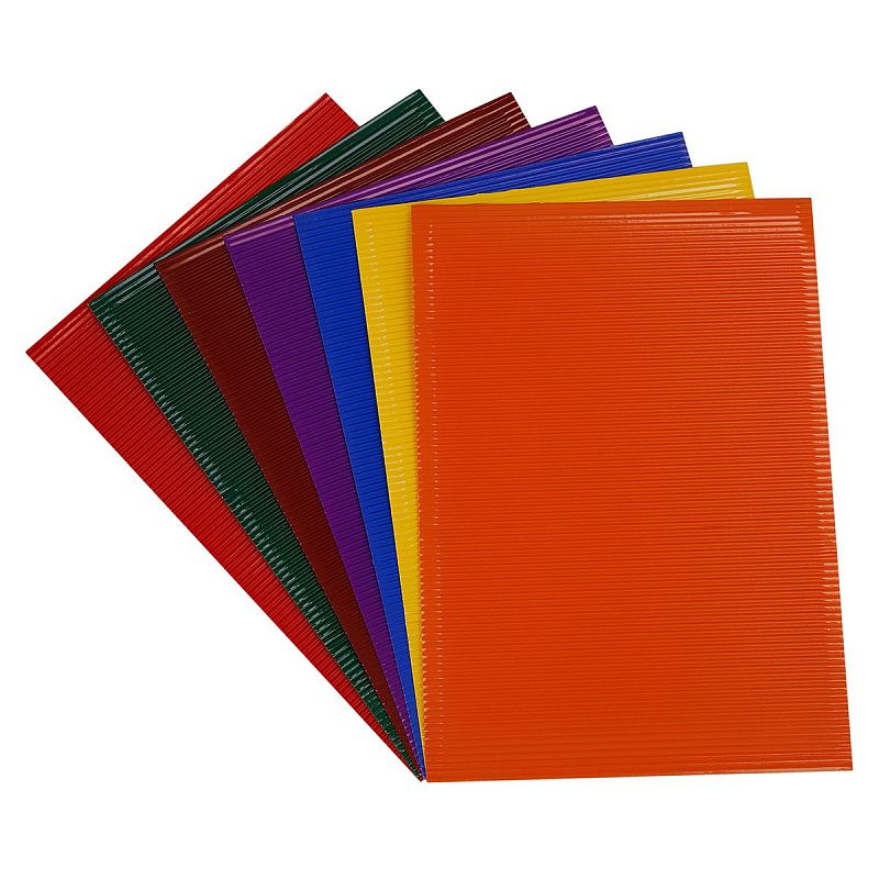 Картон цветной А4, Мульти-Пульти, 7л., 7цв., гофрированный, "Енот в волшебном мире"