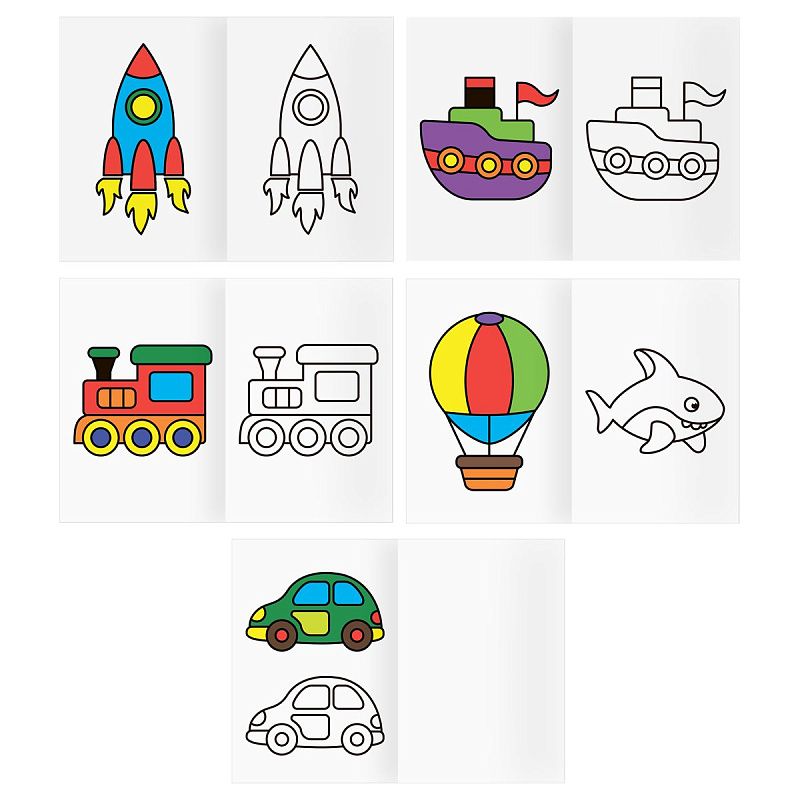 Раскраска А5, 16 стр.,  ТРИ СОВЫ "Посмотри и раскрась. Выпуск №1"