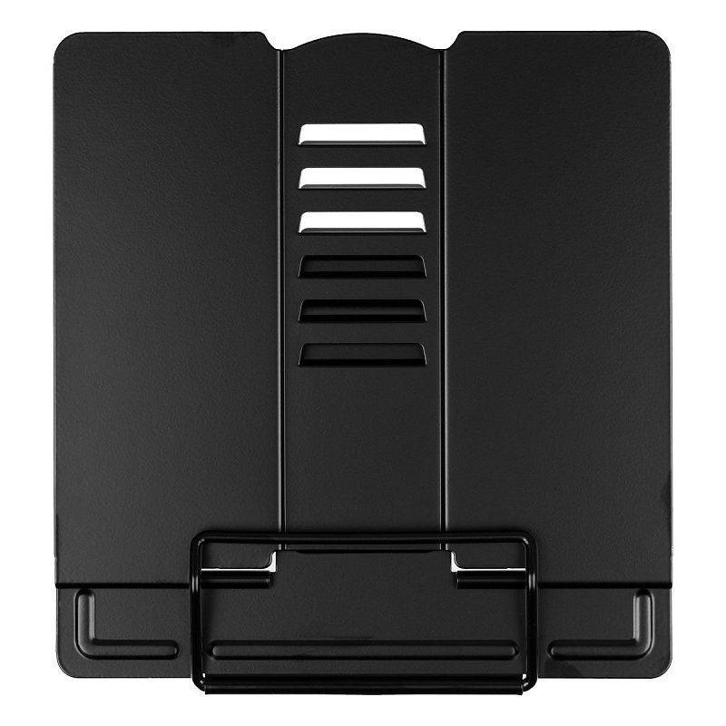 Подставка для книг СТАММ, металлическая, регулируемый угол наклона, черная 