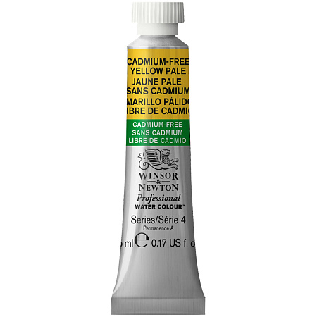 Акварель художественная Winsor&Newton "Professional", 5мл, туба, №907 бескадмиевый бледно-желтый