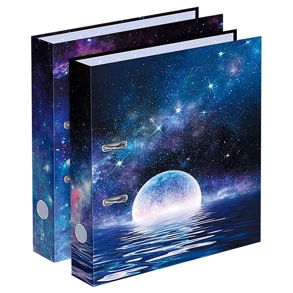 Набор папок-регистраторов 2шт., СТАММ "Космос", 50мм.