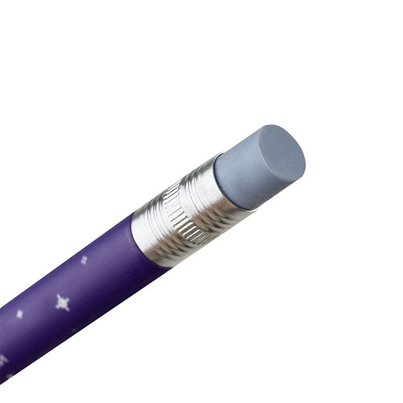 Карандаш механический MESHU "Pixel", печать на корпусе, с ластиком, 0,7мм, ассорти 