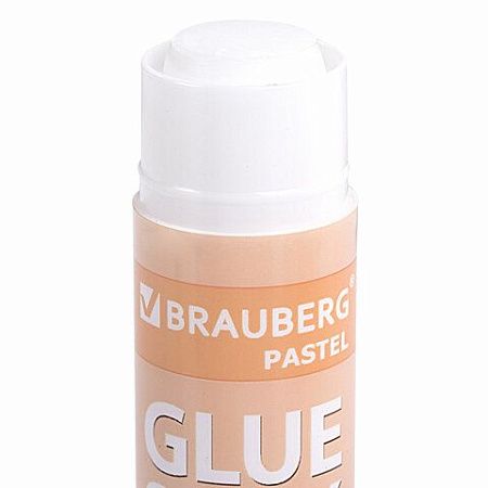 Клей-карандаш в пастельном корпусе BRAUBERG PASTEL, 15 г, PVP-основа, ассорти, 271249