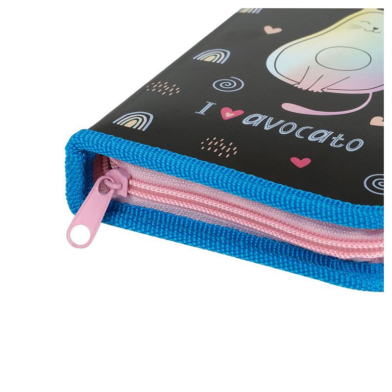 Пенал 1 отделение, 190*115 ArtSpace "AvoCato", ламинированный картон, фольга 