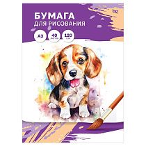 Папка для рисования А3, 40л., BG, 120г/м2