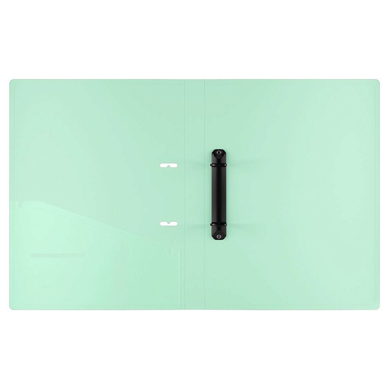 Папка на 2 кольцах Berlingo "Haze" A4, 24мм, 600мкм, D-кольца, с внутр. карманом, розовая, софт-тач 