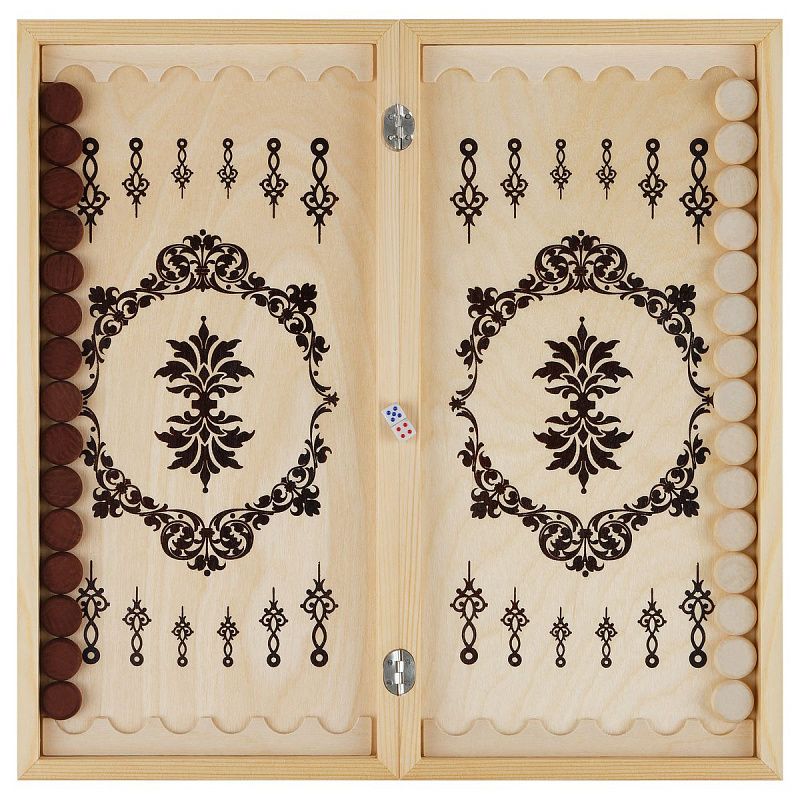 Игра настольная ТРИ СОВЫ "Нарды", с деревянной доской 40*40см