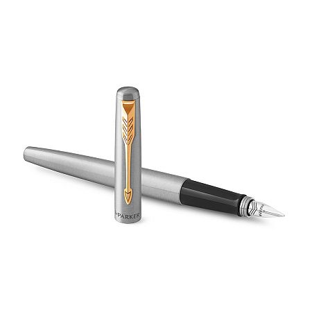 Ручка перьевая Parker "Jotter Stainless Steel GT" 1,0мм, подарочная упаковка 