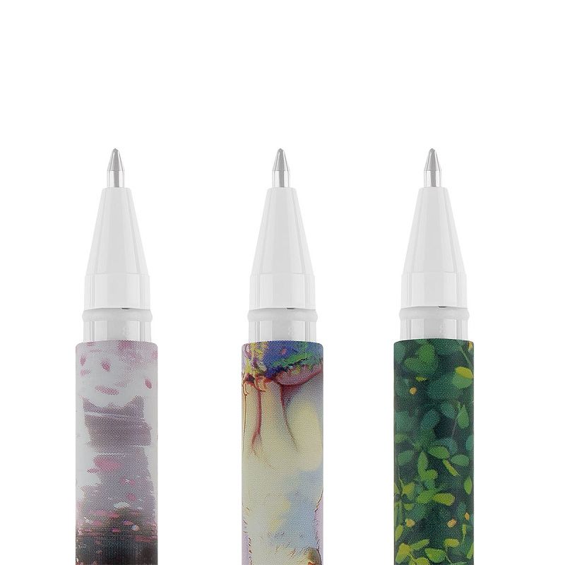 Ручка шариковая MESHU "Meow spring" синяя, 0,5мм, корпус ассорти 