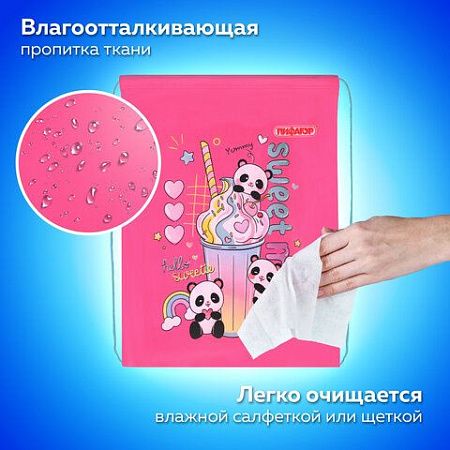 Мешок для обуви ПИФАГОР, 1 отделение, 40х32 см, Sweet mood, 272384 