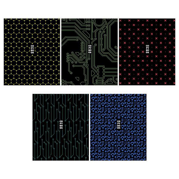 Тетрадь 48л., А5, линия BG "Фрагменты", суперэконом