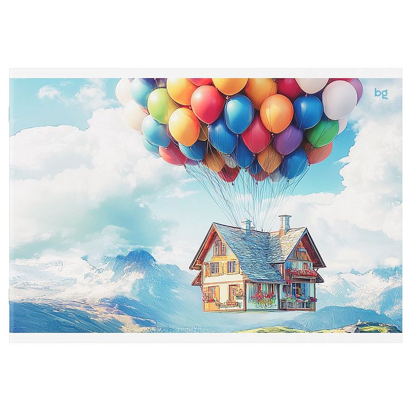 Альбом для рисования 40л., А4, на скрепке BG "Гравитация снов", пластиковая обложка