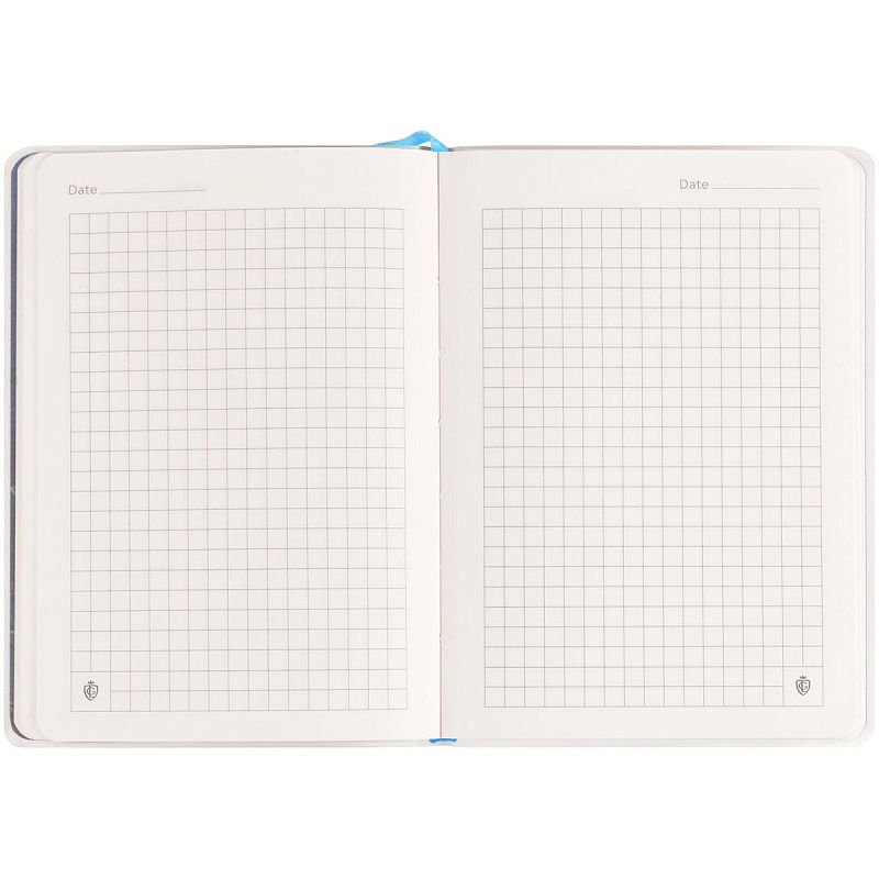 Записная книжка А6 80л. ЛАЙТ, кожзам, Greenwich Line "Classic. Blue", с резинкой, фактурное тиснение, блок в клетку