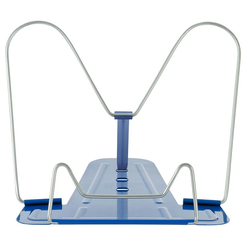 Подставка для книг СТАММ, металлическая, синяя 