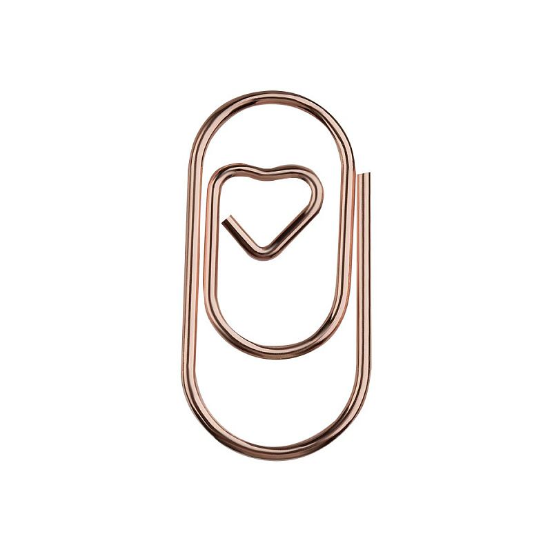 Скрепки фигурные 19мм, MESHU "Sweet Hearts", 100шт., пакет с замком зип лок, европодвес