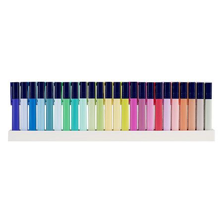Набор текстовыделителей Luxor "Highlighter" 24цв., 1-4,5мм, чехол с европодвесом 