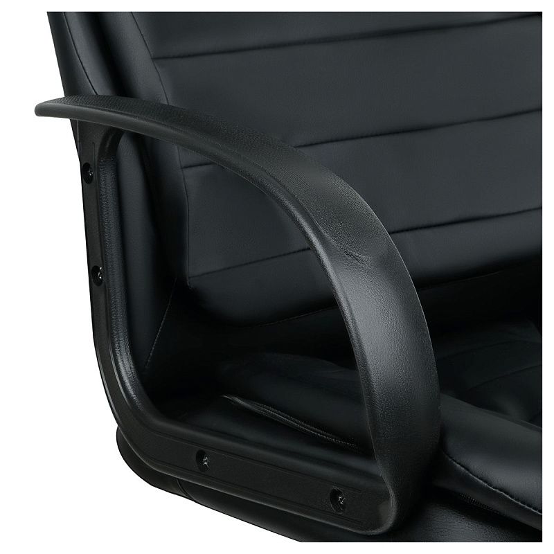 Кресло руководителя Helmi HL-E66 "Lines" LT, экокожа черная, механизм качания