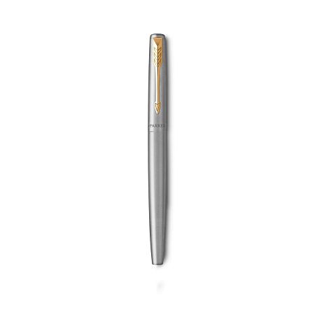 Набор Parker "Jotter Stainless Steel GT": ручка шариковая, 1,0мм и ручка перьевая, 1,0мм, подарочная упаковка 
