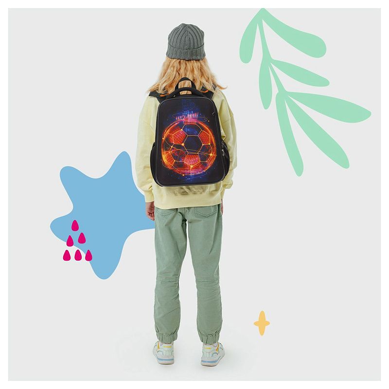 Ранец Berlingo Expert "Football winner" 37*28*16см, 2 отделения, 2 кармана, анатомическая спинка 