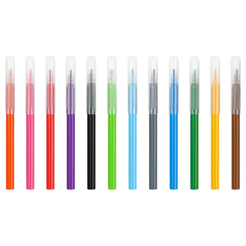 Фломастеры Мульти-Пульти "Чебурашка", 12цв., смываемые, картон, европодвес