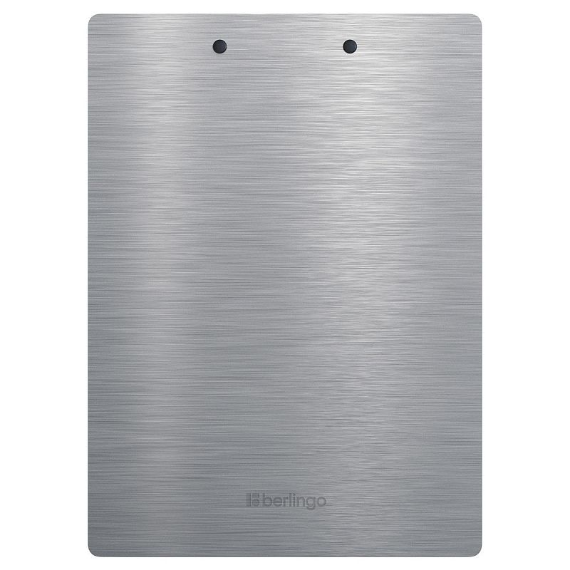 Планшет с зажимом Berlingo "Steel&Style" А4, пластик (полифом), серебристый металлик 