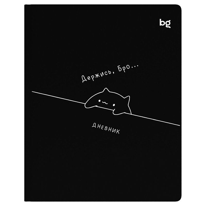 Дневник 1-11 кл. 48л. (твердый) BG "Держись", иск. кожа (балакрон), печать, ляссе