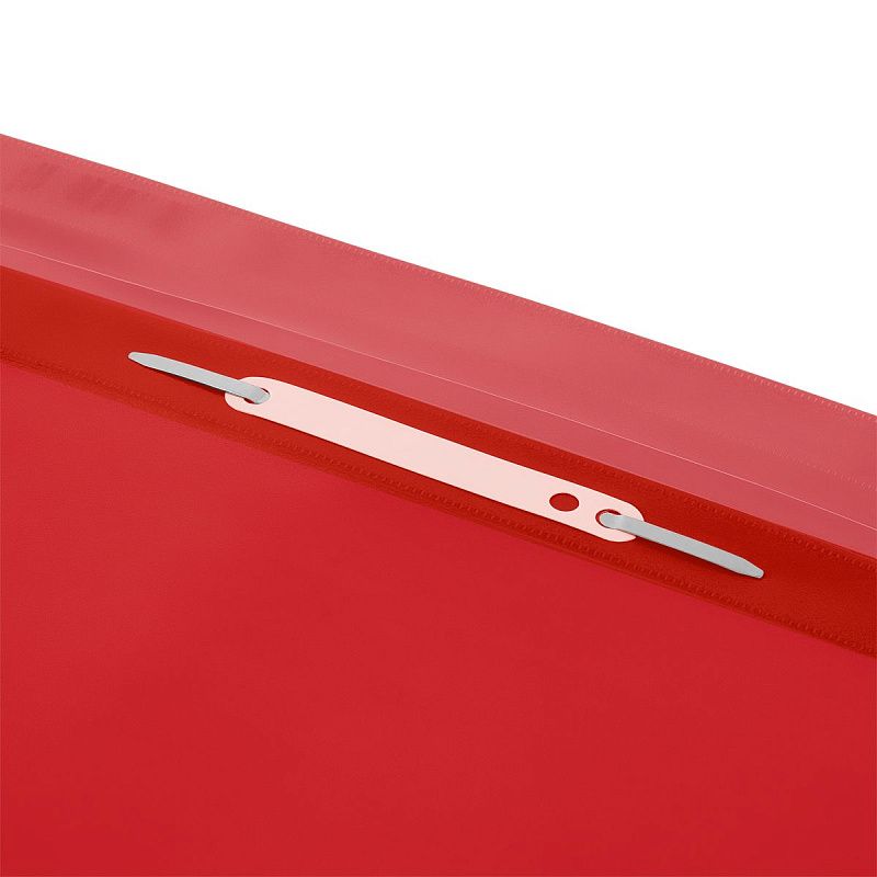 УЦЕНКА - Папка-скоросшиватель пластик. СТАММ А4, 160мкм, красная с прозр. верхом 