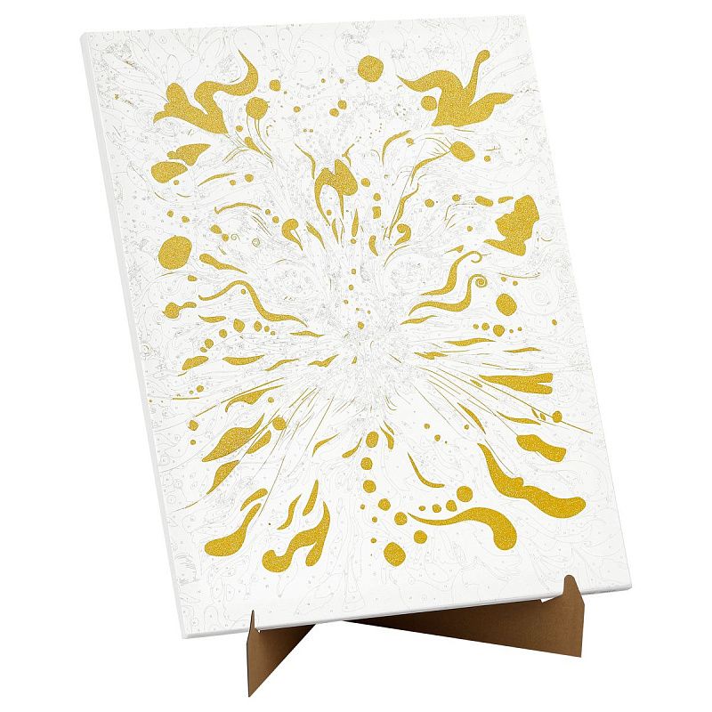 Картина по номерам на холсте с глиттером ТРИ СОВЫ "Кот-холи", 40*50, с акриловыми красками и кистями